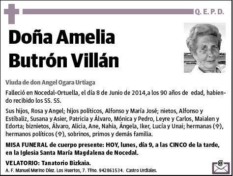 BUTRON VILLAN,AMELIA