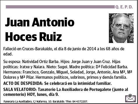 HOCES RUIZ,JUAN ANTONIO