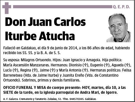 ITURBE ATUCHA,JUAN CARLOS