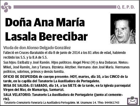 LASALA BERECIBAR,ANA MARIA