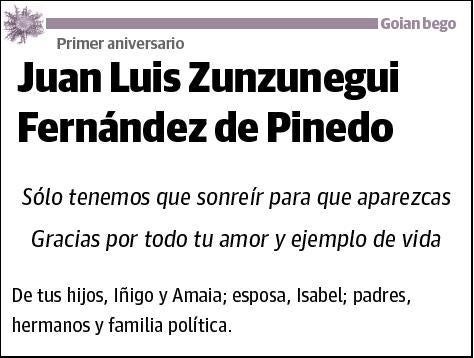 ZUNZUNEGUI FERNÁNDEZ DE PINEDO,JUAN LUIS