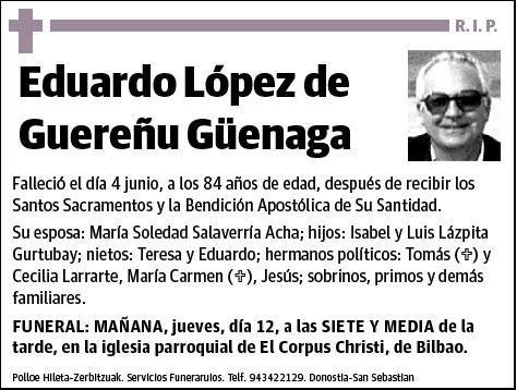 LOPEZ DE GUEREÑU GÜENAGA,EDUARDO