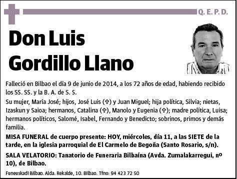 GORDILLO LLANO,LUIS