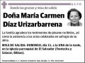 DIAZ URIZARBARRENA,MARIA CARMEN