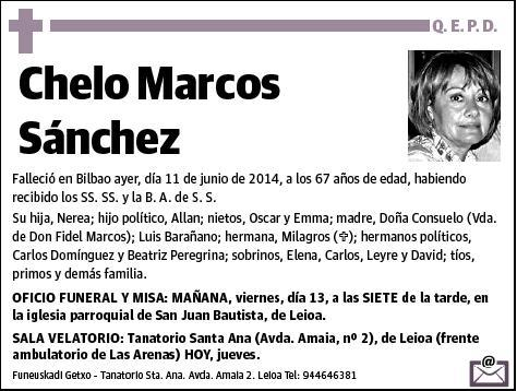 MARCOS SANCHEZ,CHELO