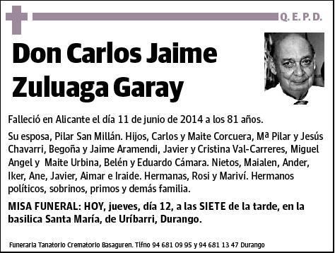 ZULUAGA GARAY,CARLOS JAIME