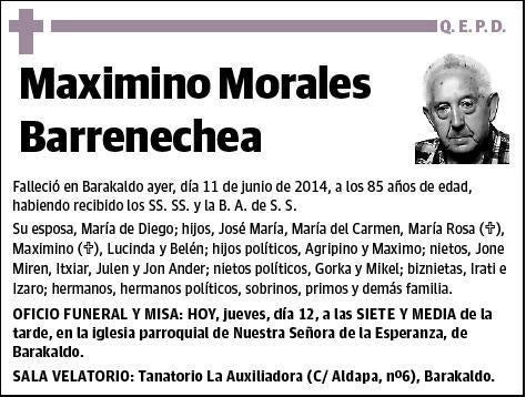 MORALES BARRENECHEA,MAXIMINO