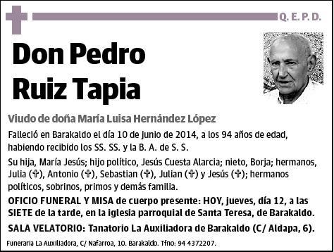 RUIZ TAPIA,PEDRO