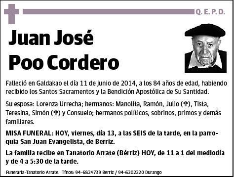 POO CORDERO,JUAN JOSE