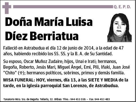 DIEZ BERRIATUA,MARIA LUISA