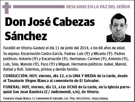 CABEZAS SANCHEZ,JOSE