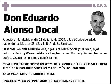 ALONSO DOCAL,EDUARDO