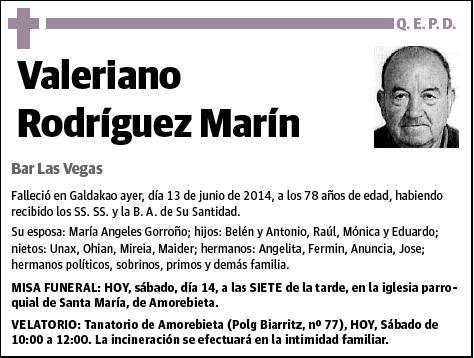 RODRIGUEZ MARIN,VALERIANO