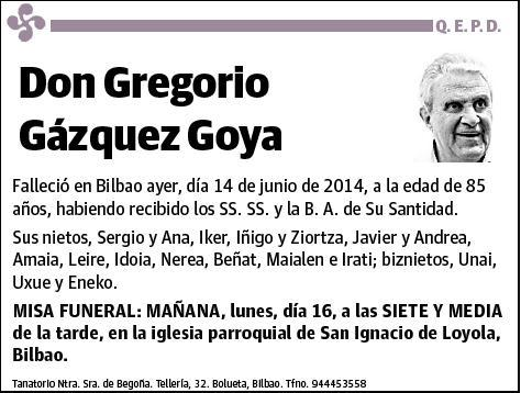 GAZQUEZ GOYA,GREGORIO