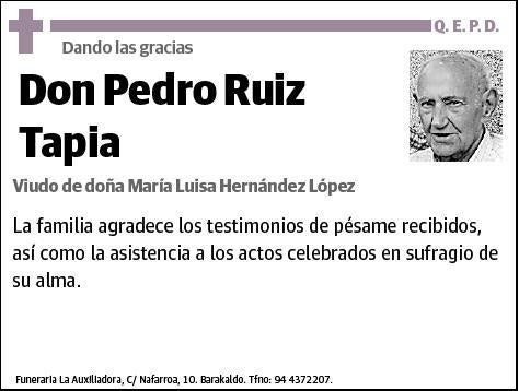 RUIZ TAPIA,PEDRO