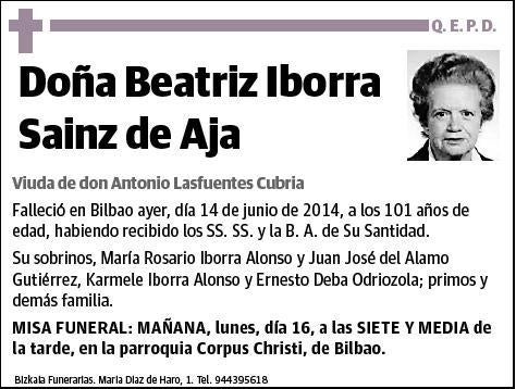 IBORRA SAINZ DE AJA,BEATRIZ