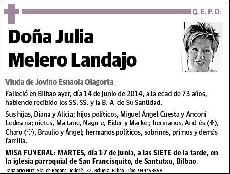 MELERO LANDAJO,JULIA