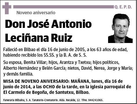 LECIÑANA RUIZ,JOSE ANTONIO