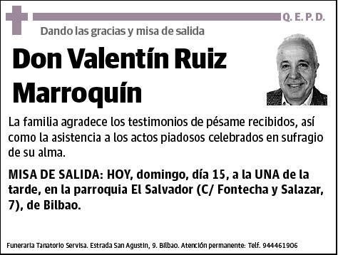 RUIZ MARROQUIN,VALENTIN