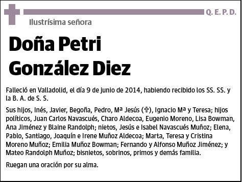 GONZALEZ DIEZ,PETRA