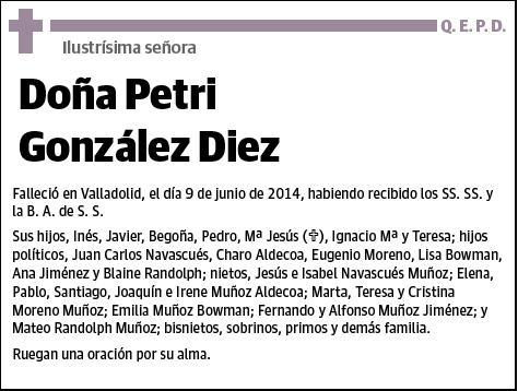 GONZALEZ DIEZ,PETRA