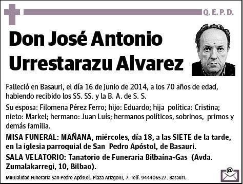 URRESTARAZU ALVAREZ,JOSE ANTONIO