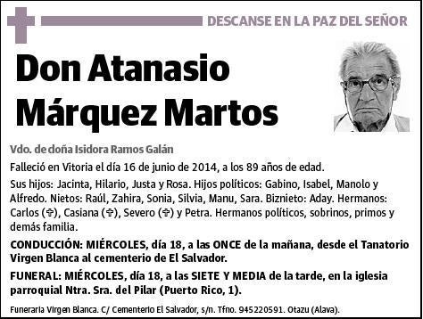 MARQUEZ MARTOS,ATANASIO