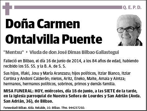 ONTALVILLA PUENTE,CARMEN