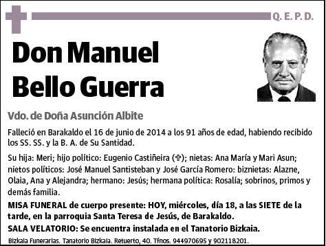 BELLO GUERRA,MANUEL