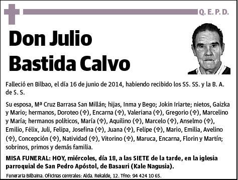 BASTIDA CALVO,JULIO