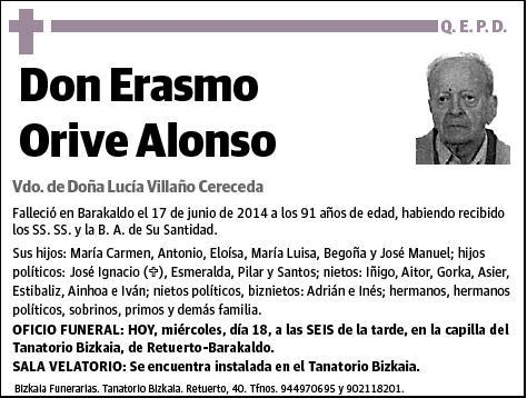 ORIVE ALONSO,ERASMO