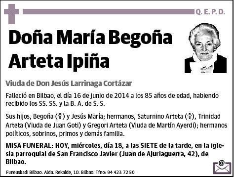 ARTETA IPIÑA,MARIA BEGOÑA