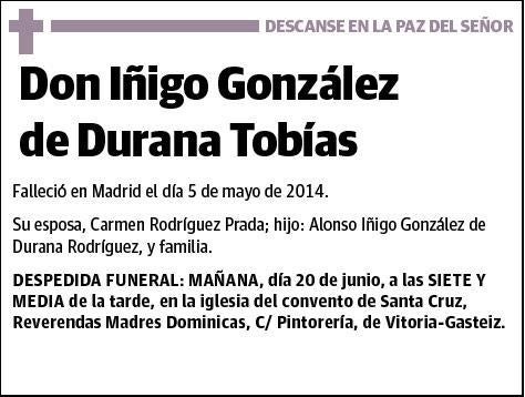 GONZÁLEZ DE DURANA TOBÍAS,IÑIGO