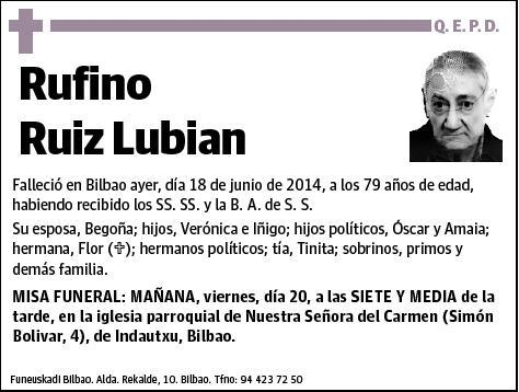 RUIZ LUBIAN,RUFINO