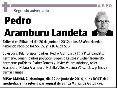 ARAMBURU LANDETA,PEDRO