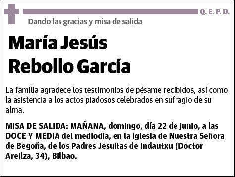 REBOLLO GARCIA,MARIA JESUS