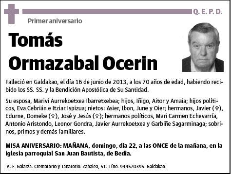 ORMAZABAL OCERIN,TOMAS