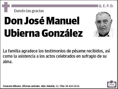 UBIERNA GONZALEZ,JOSE MANUEL