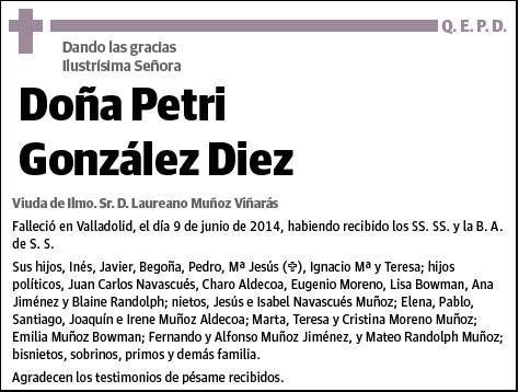 GONZALEZ DIEZ,PETRA