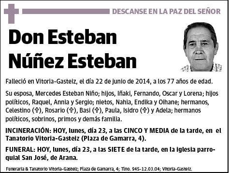 NUÑEZ ESTEBAN,ESTEBAN