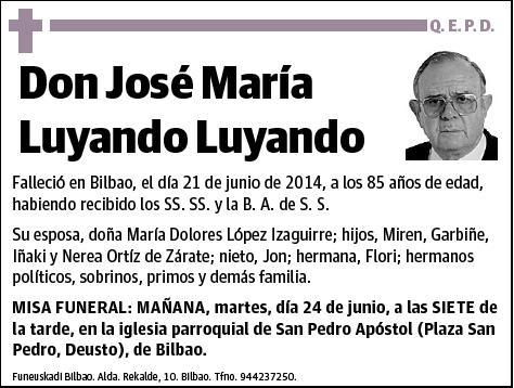 LUYANDO LUYANDO,JOSE MARIA