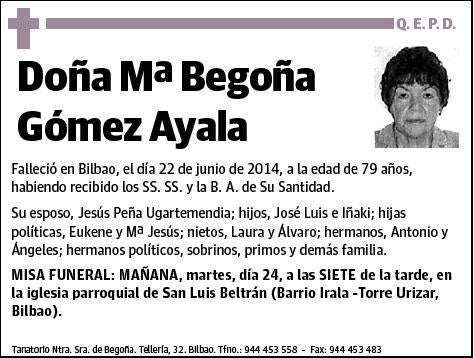 GOMEZ AYALA,Mª BEGOÑA