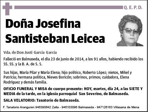 SANTISTEBAN LEICEA,JOSEFINA