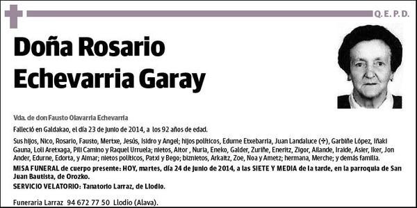 ECHEVARRIA GARAY,ROSARIO