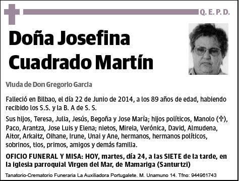 CUADRADO MARTIN,JOSEFINA