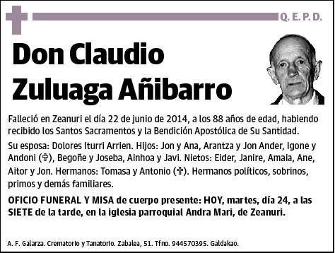 ZULUAGA AÑIBARRO,CLAUDIO