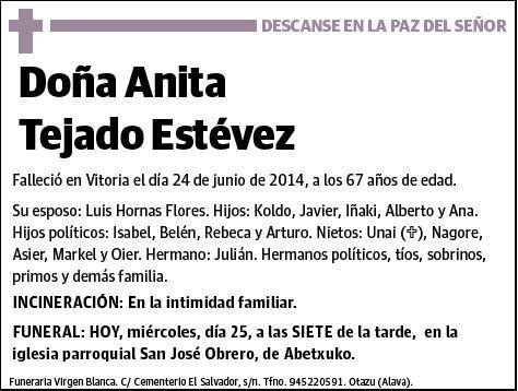 TEJADO ESTEVEZ,ANITA