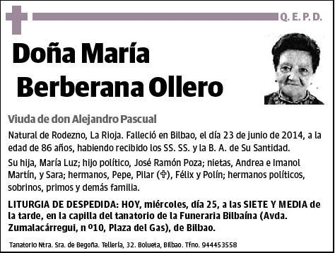 BERBERANA OLLERO,MARIA