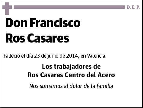 ROS CASARES,FRANCISCO