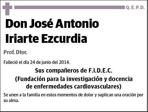 IRIARTE EZCURDIA,JOSE ANTONIO